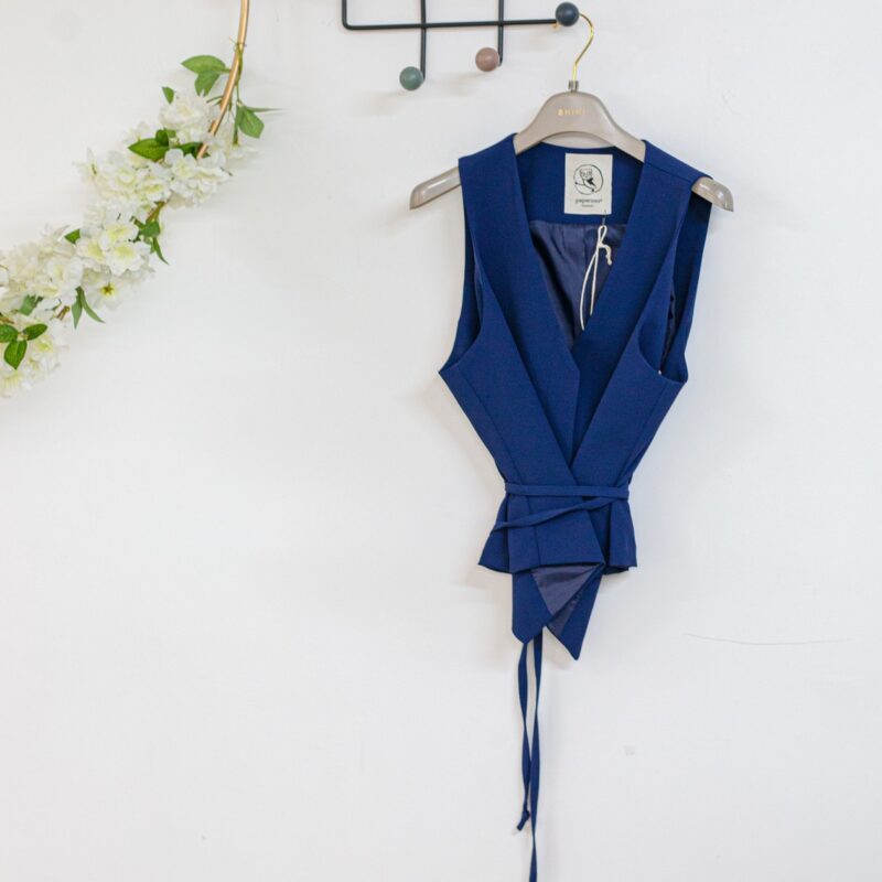 Gilet peperosa blu navy