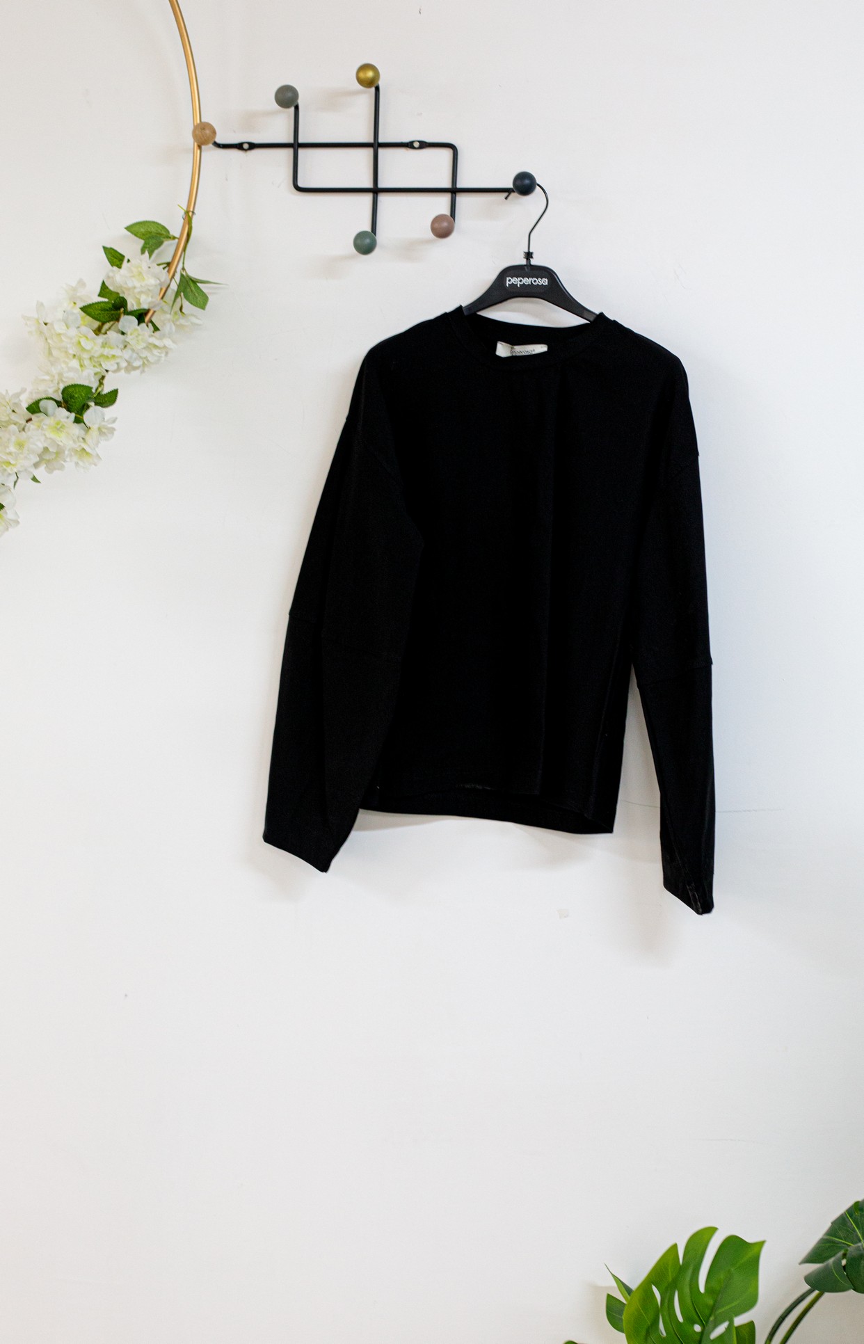 Casacca peperosa caldo cotone nera