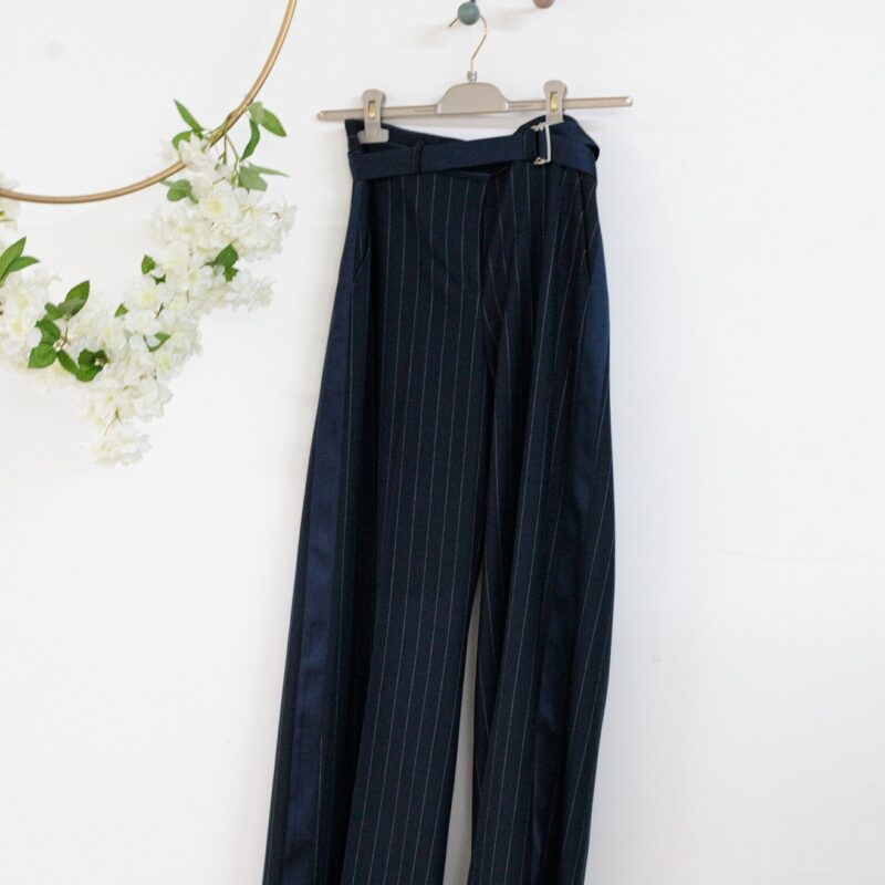 Pantalone blu gessato shiki